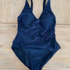 Profile by gottex Black One-Piece Swimsuit size 14